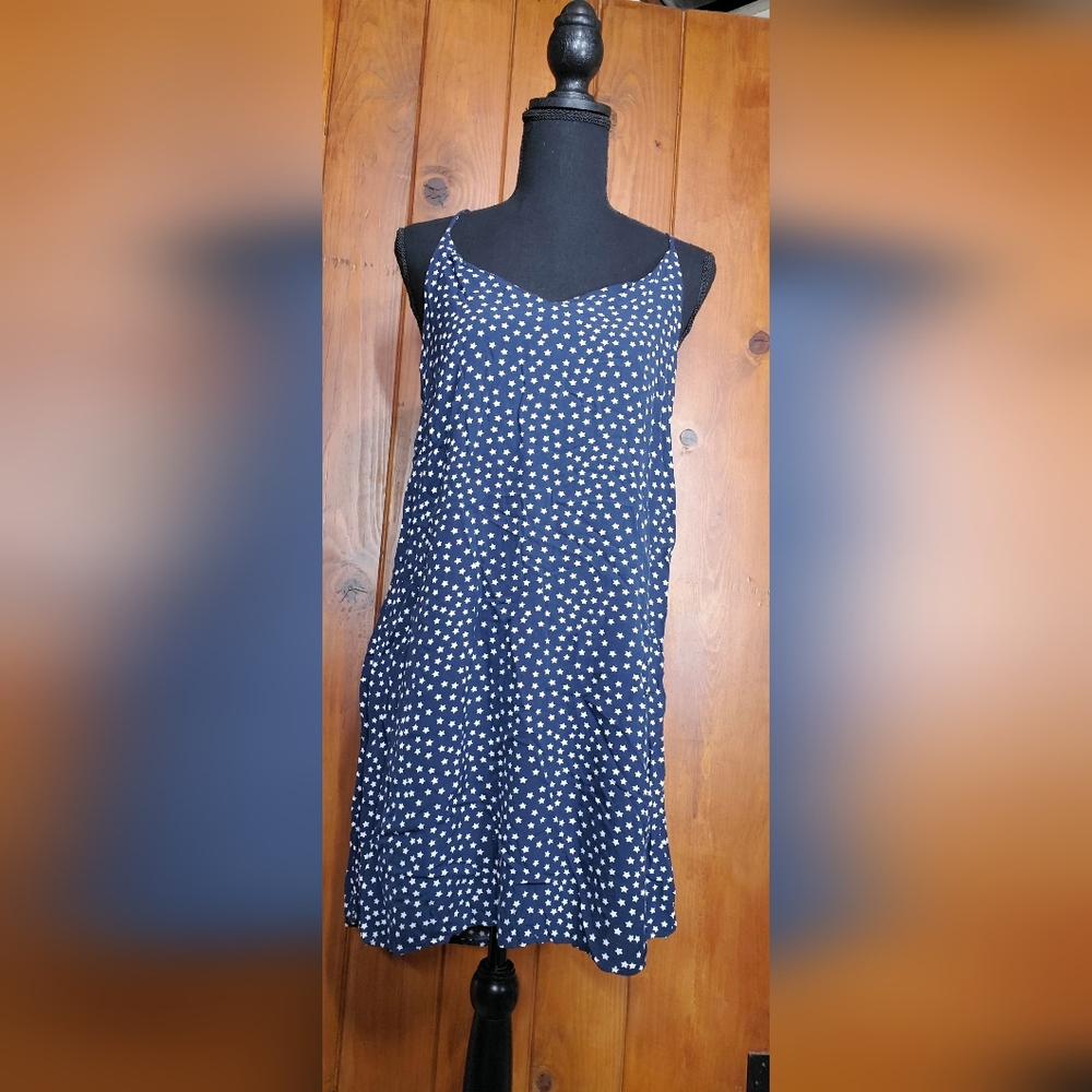 Spaghetti Racerback, Star, Slip-dress-Velvet Heart